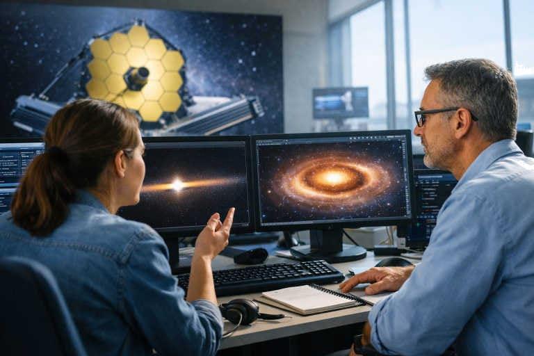 A pair of planet-forming discs