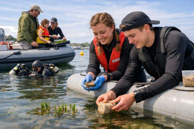 ‘Amazing’: how to grow a meadow in the sea
