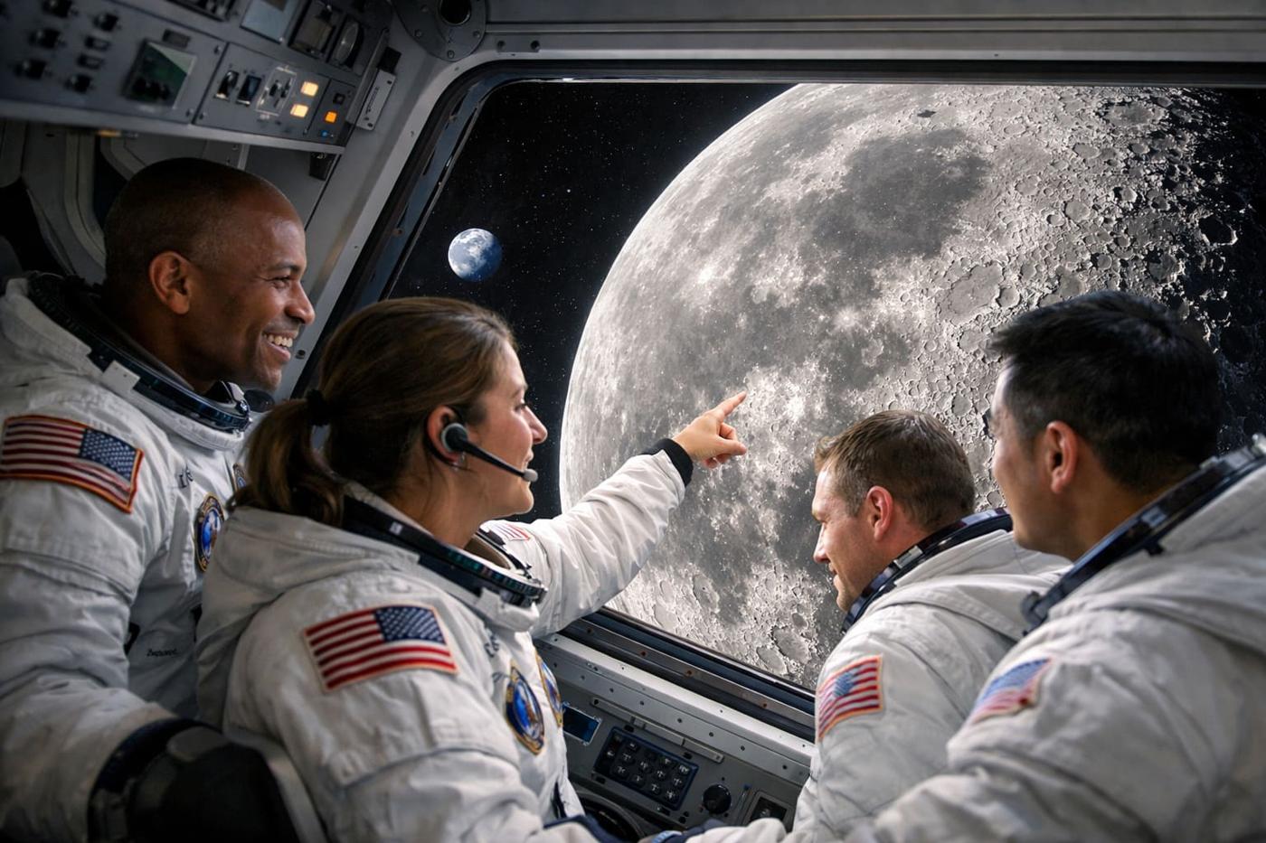 Artemis 2 Swings Around the Moon