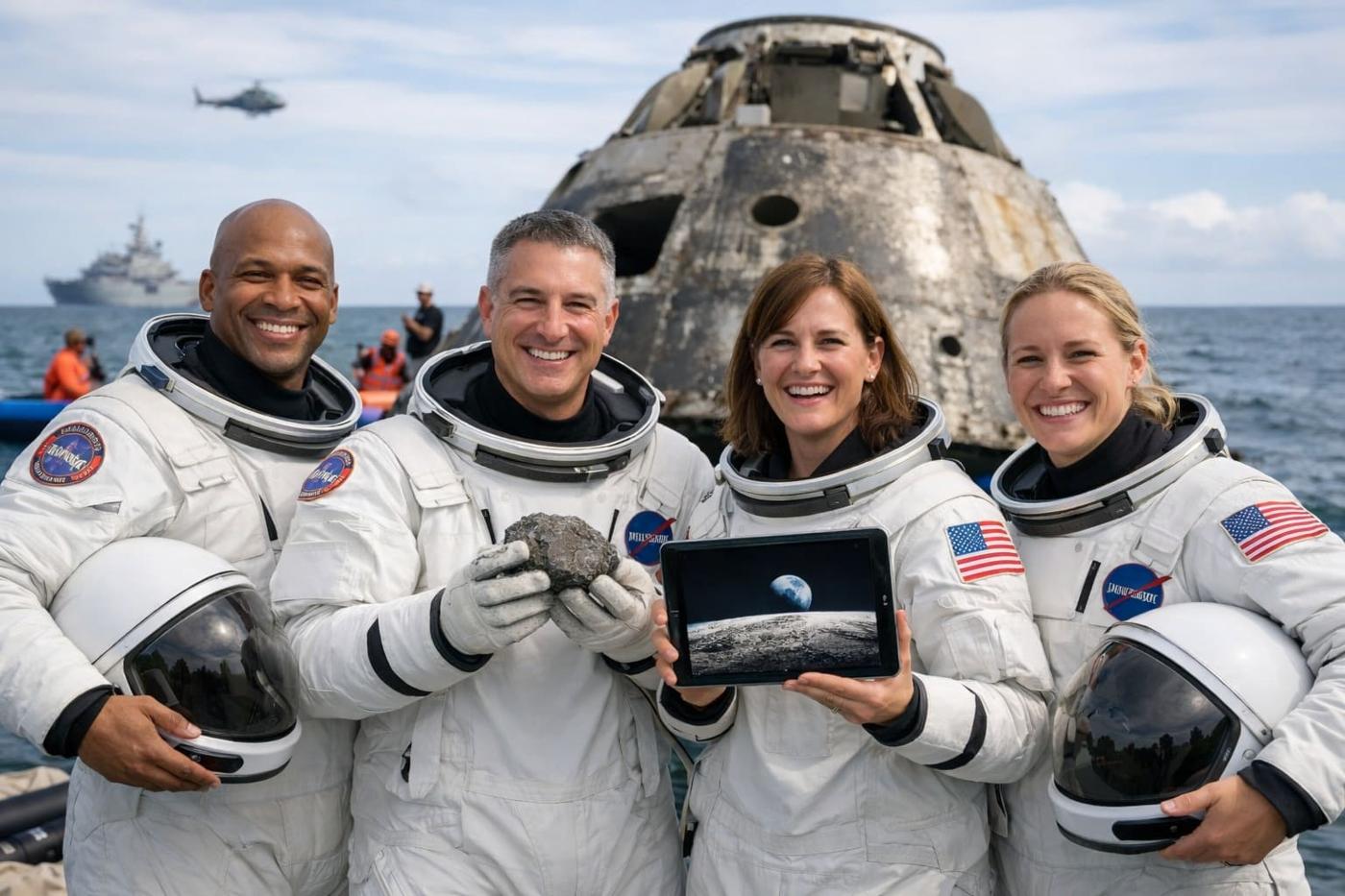 Artemis crew returning to Earth with 'all the good stuff' from Moon discoveries