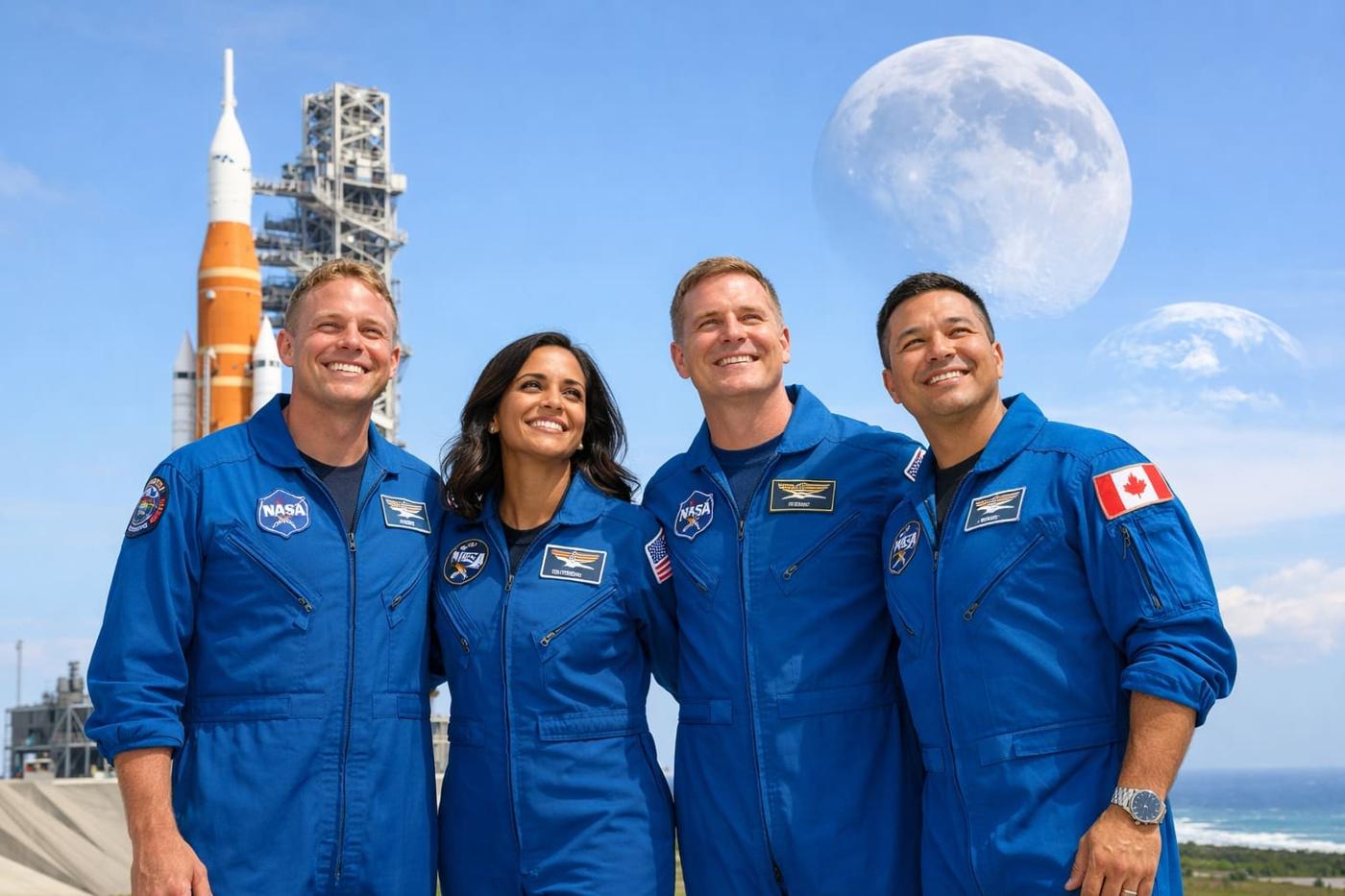 Artemis II astronauts on course to set new distance record during moon flyby