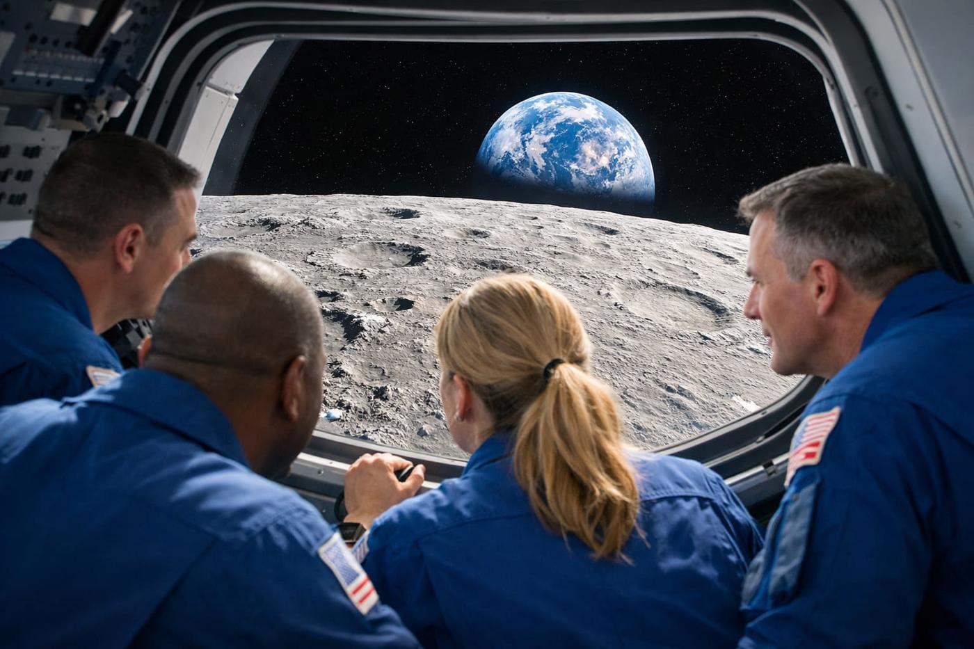 Artemis II crew describe ‘overwhelming’ emotions after soaring past the moon