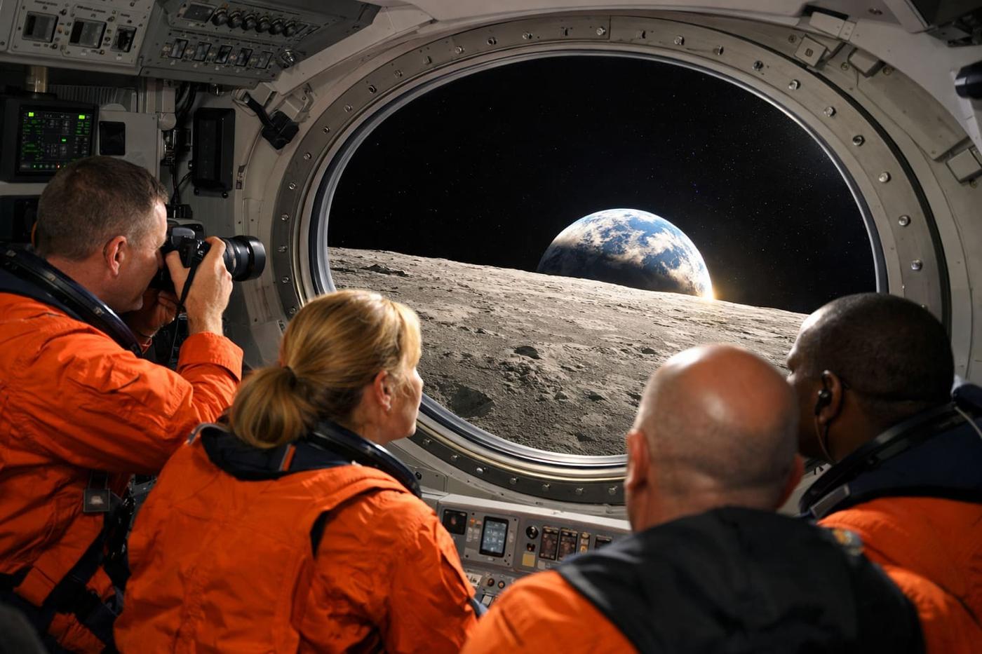 Artemis II: Crew snaps 'Earthset' in throwback to Apollo 8