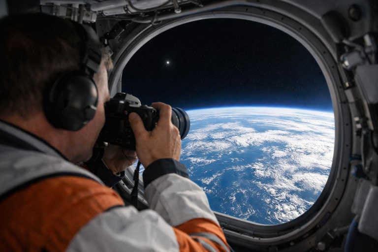 Artemis II crew take 'spectacular' image of Earth