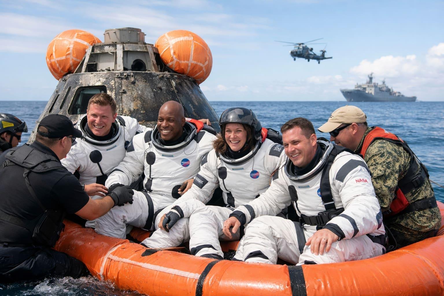 Artemis II crew to end record-setting mission with Pacific Ocean splashdown