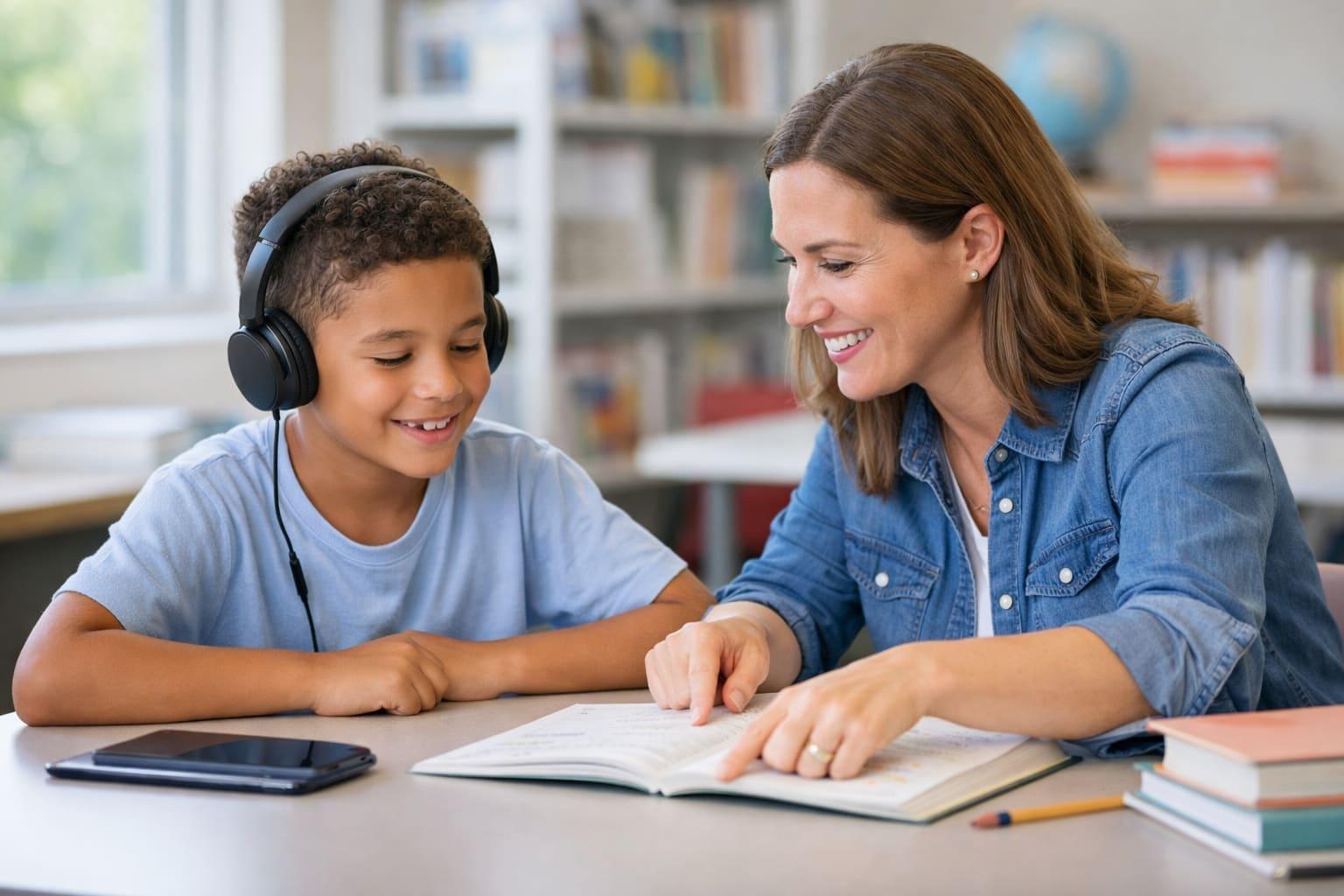 Audiobooks can help students learn new words—especially when paired with one-on-one instruction