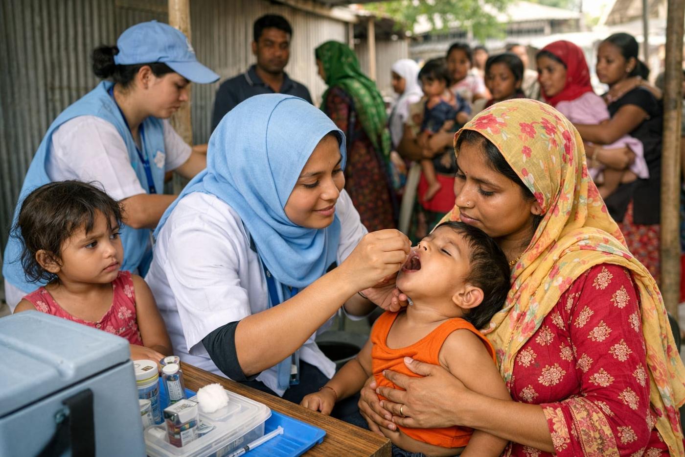 Bangladesh launches measles vaccination drive as child death toll passes 100