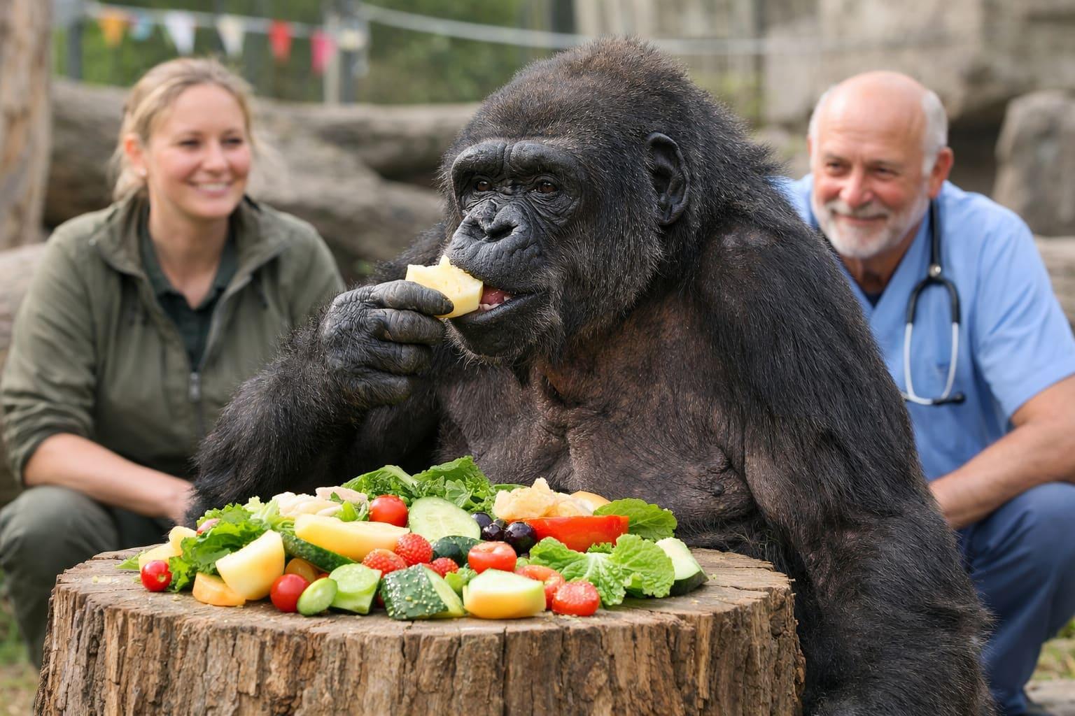 Germany marks 69th birthday of zoo’s oldest gorilla