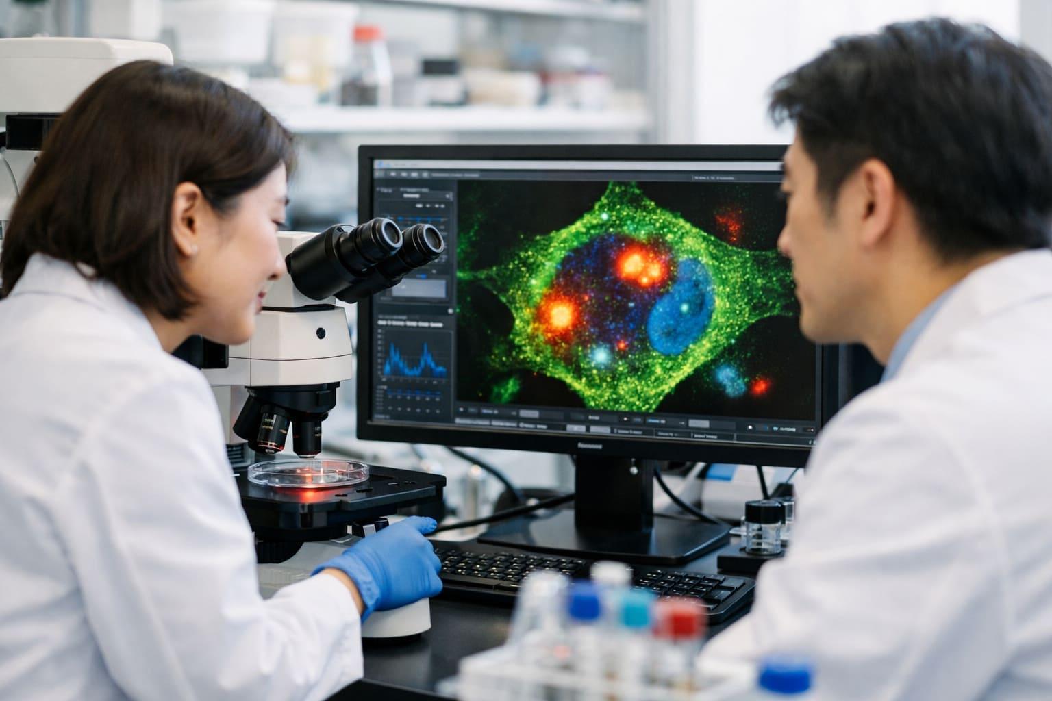 Molecular Quantum Nanosensors Reveal Temperature and Radical Signals Inside Living Cells