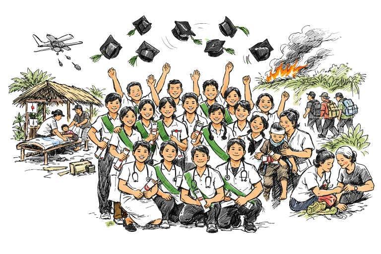Myanmar Nurses Graduate from Innovative Jungle School Amid Adversity
