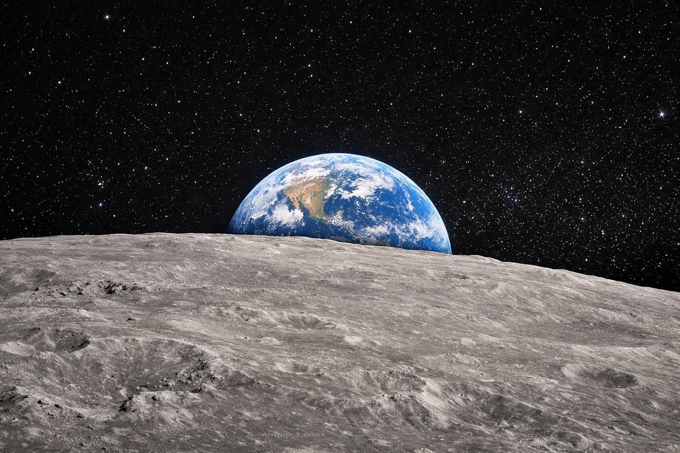 NASA releases picture of ‘Earthset’ shot by Artemis crew