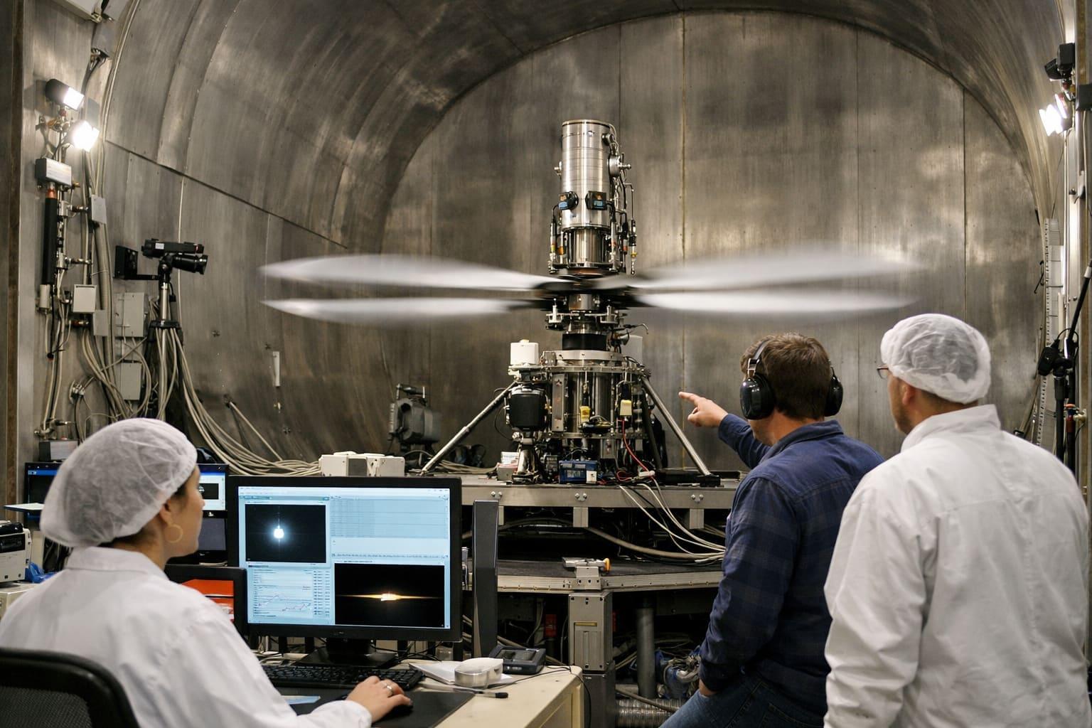 NASA Sends Mars Helicopter Blades Beyond Mach 1