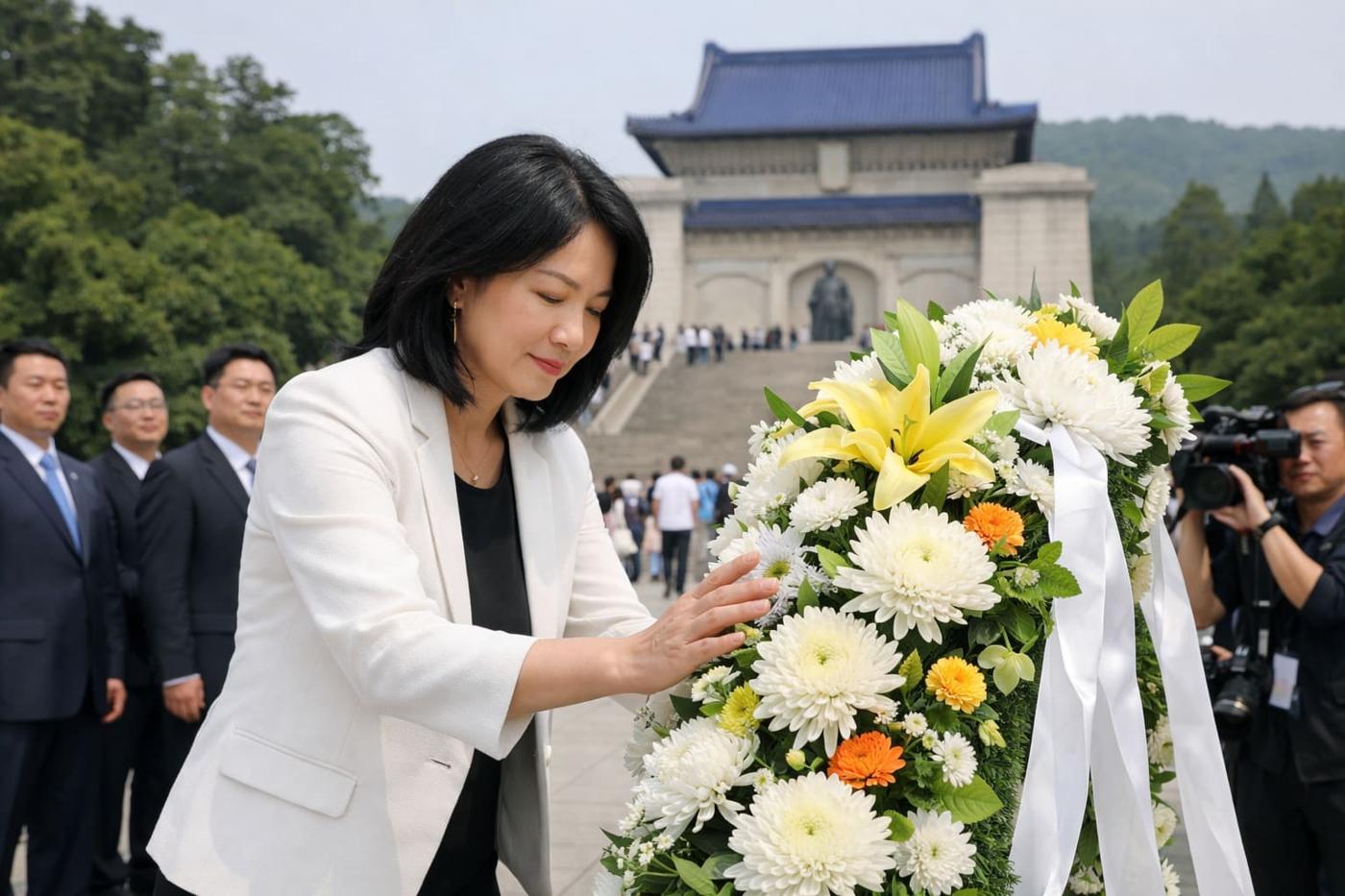 On rare China visit, Taiwan’s opposition leader calls for reconciliation
