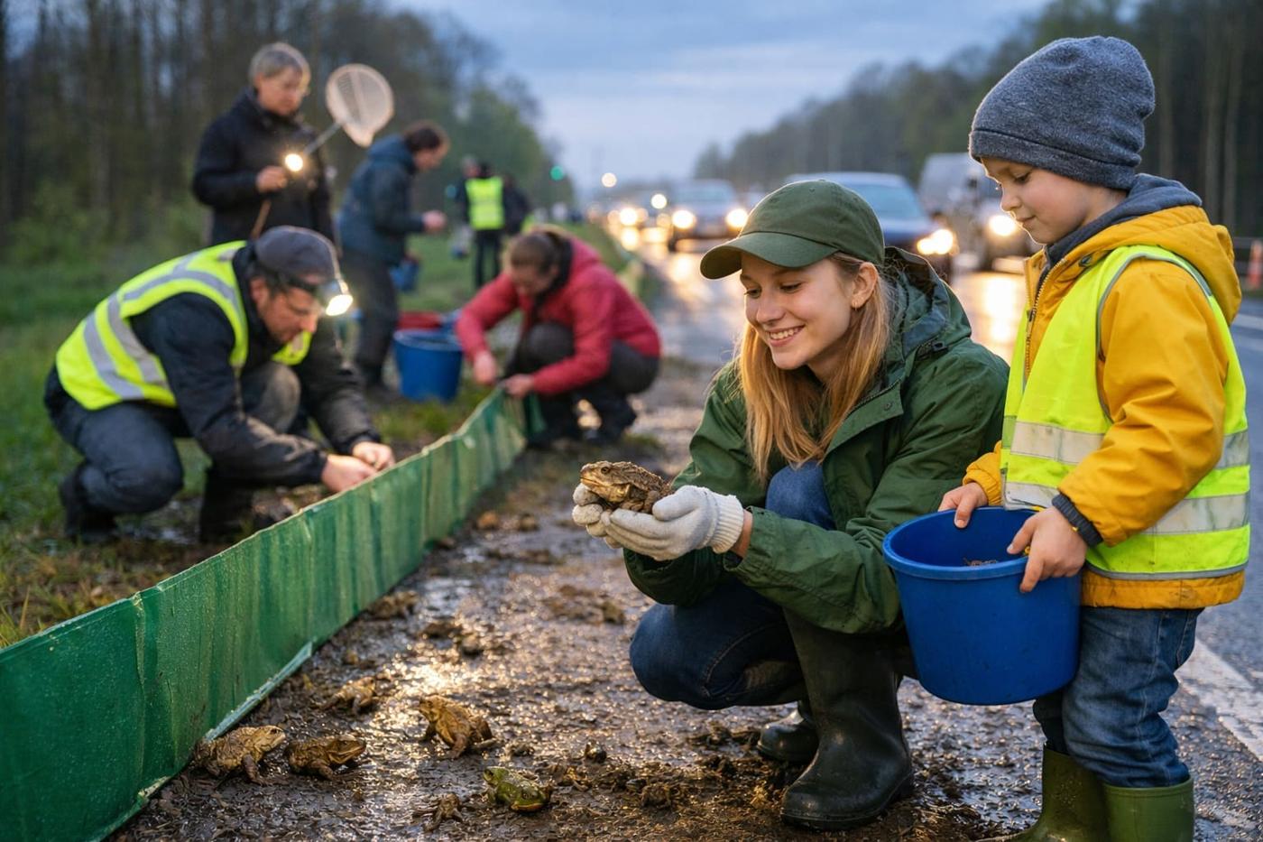 Poland: "Frog Patrol" saves thousands of amphibians during migration
