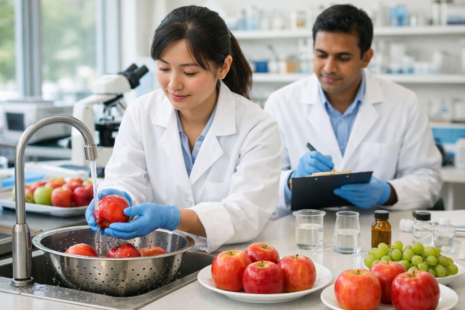 Researchers develop a biodegradable wash that can remove pesticides and keep fruit fresh longer