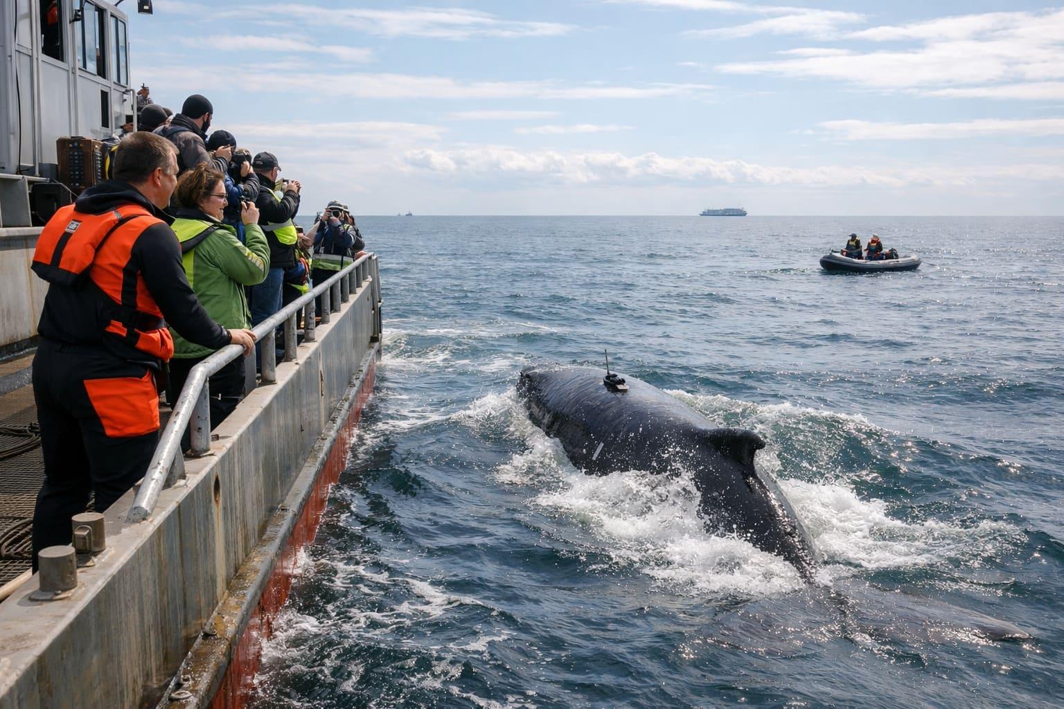 Timmy the humpback whale escapes to the North Sea