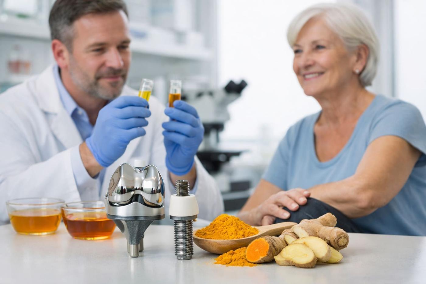 Turmeric and ginger extract may boost implant bonding and kill 92% bacteria