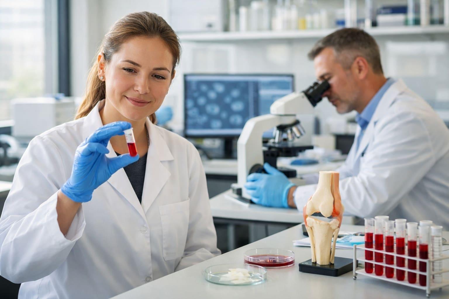 Using menstrual blood-derived particles to treat osteoarthritis