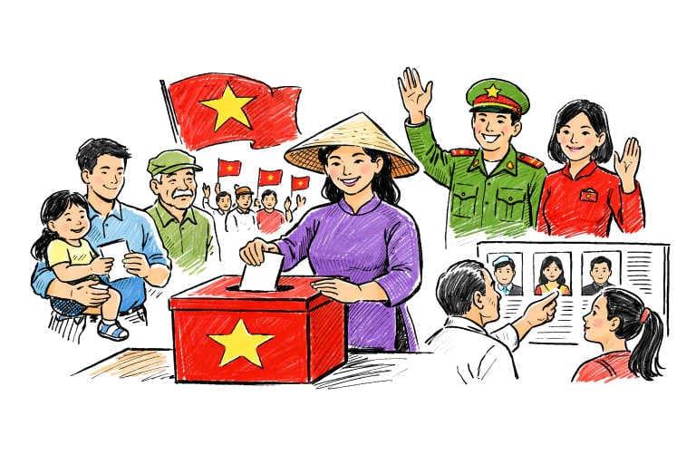Vietnam Conducts General Election with Majority Candidates from Communist Party